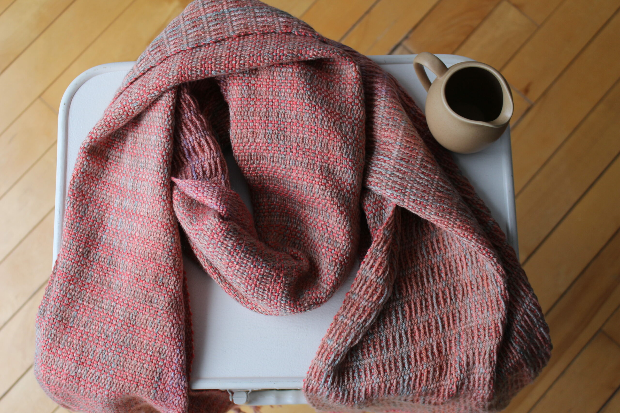 pink salmon scarf