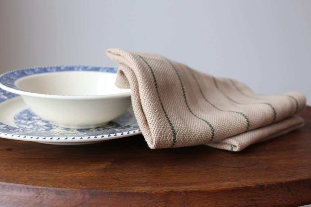 Handwoven cotton checkerboard kitchen towels — Warp and Beam