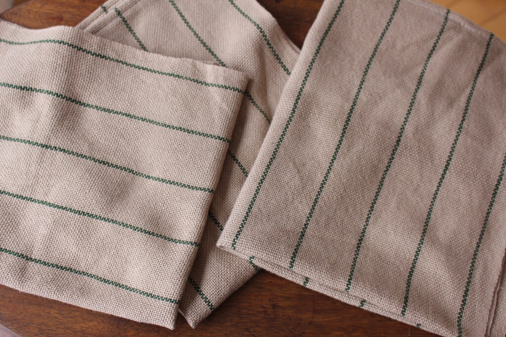 Handwoven cotton checkerboard kitchen towels — Warp and Beam