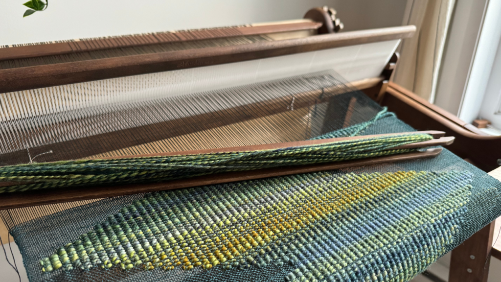 Handspun Yarn Creates Hanwoven Art Piece